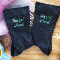 StephieAnn personalised affirmation socks StephieAnn personalised affirmation socks