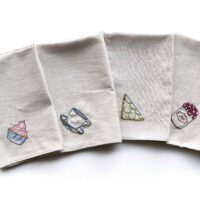 Afternoon Tea Linen Napkin Embroidery Kit - Thumbnail Image 2