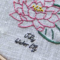 Birth Flower Embroider Your Own Napkins Kit - Thumbnail Image 4