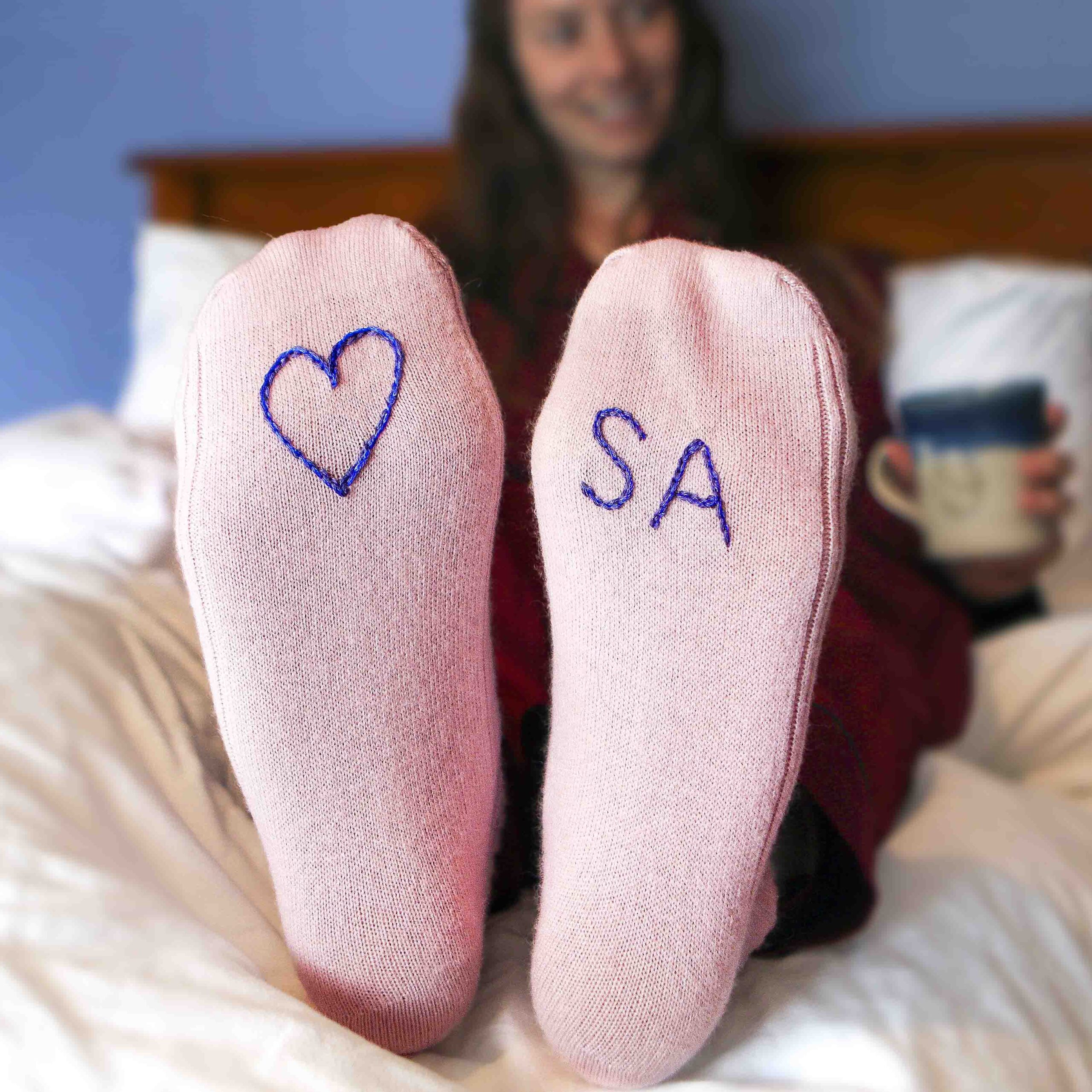 Heart-Socks-Pink-2020square-scaled-1.jpg hear embroidered socks by StephieAnn, Hove