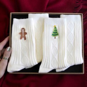 Christmas Cashmere Bed Socks Gift Set