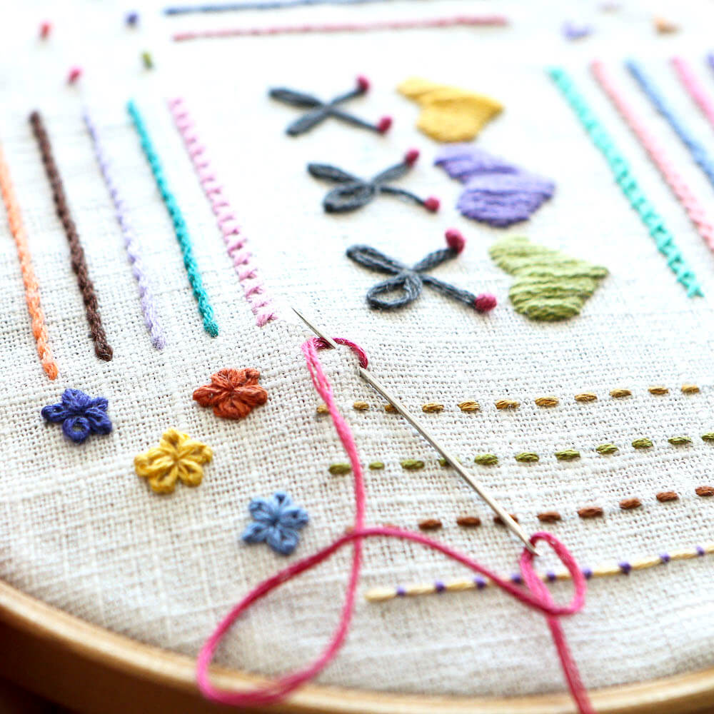 Introduction to embroidery workshop Stitching Embroidering StephieAnn