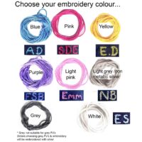 V Pyjamas Embroidery colours