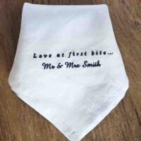 Personalised Wedding napkins StephieAnn Personalised Wedding napkins StephieAnn