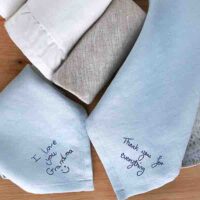 StephieAnn embroidery gifts linen napkins StephieAnn embroidery gifts linen napkins