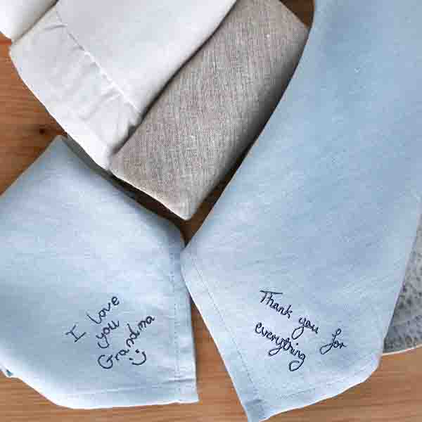 StephieAnn embroidery gifts linen napkins StephieAnn embroidery gifts linen napkins
