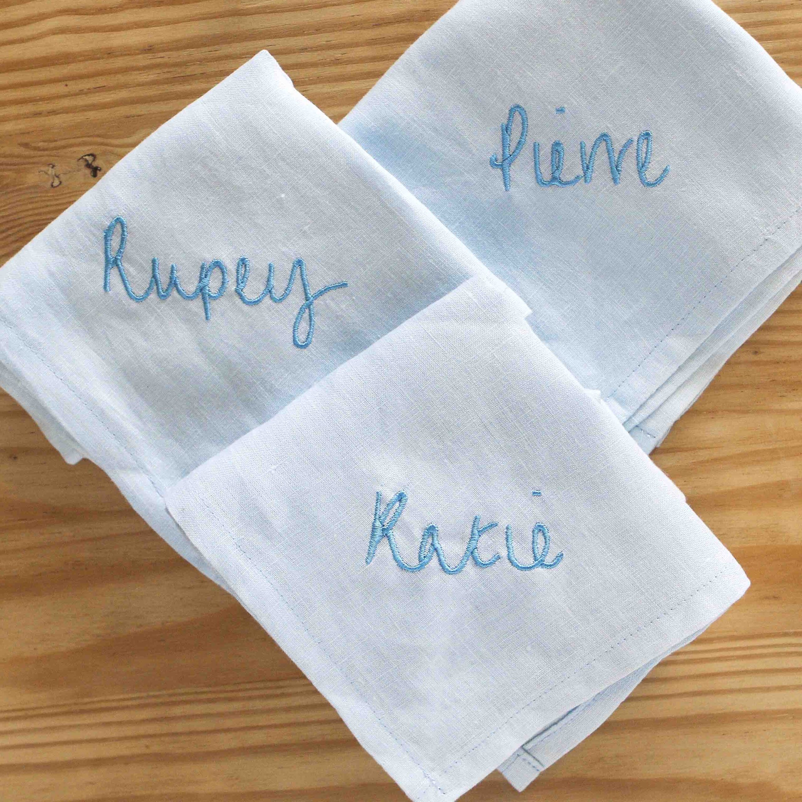 personalised Christmas table napkins StephieAnn personalised Christmas table napkins StephieAnn