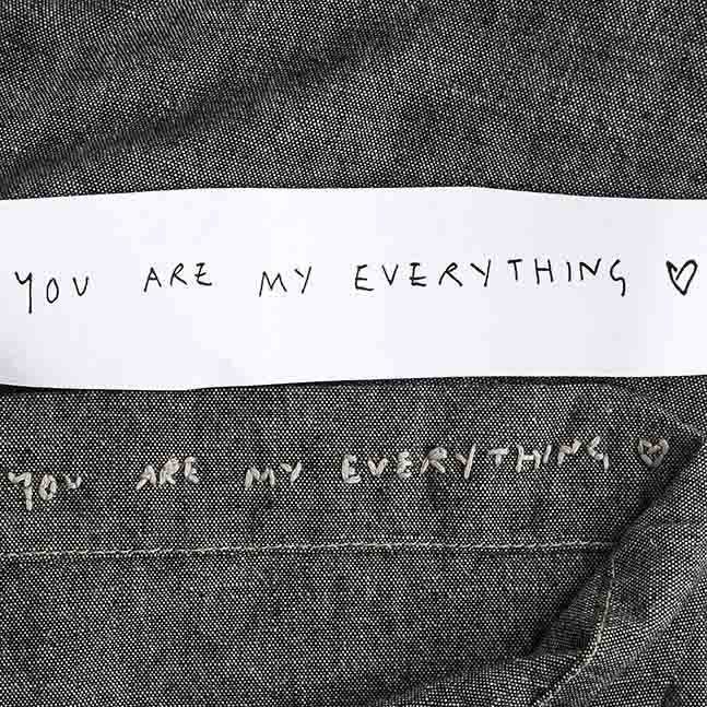 Custom Hand Embroider handwriting onto clothing Brighton StephieAnn