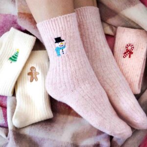 Snowman bed Socks Christmas gift shop StephieAnn Brighton Snowman bed Socks Christmas gift shop StephieAnn Brighton