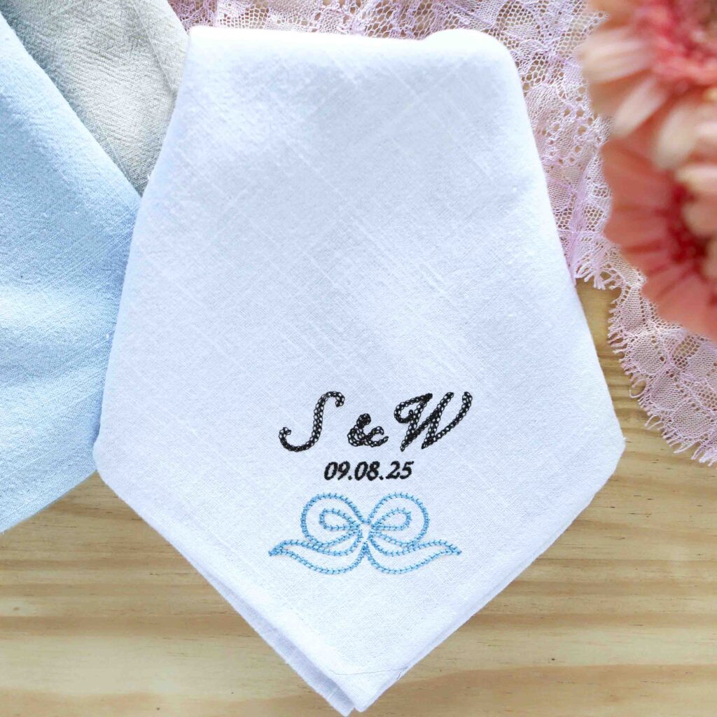 StephieAnn Personalised Wedding Napkin Brighton