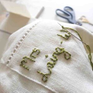 Wedding pyjamas custom embroidery brighton, Sussex