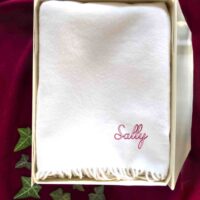 Personalised Chain Stitch Christmas Cashmere Scarf Personalised Chain Stitch Christmas Cashmere Scarf