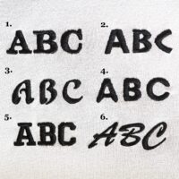 Machine embroidered personalisation StephieAnn Machine embroidered personalisation StephieAnn