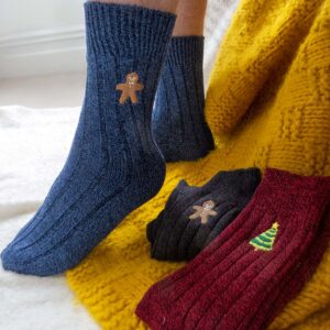 Mens Christmas chunky warm socks StephieAnn
