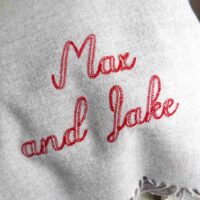 StephieAnn personalised Name blanket scarf StephieAnn personalised Name blanket scarf