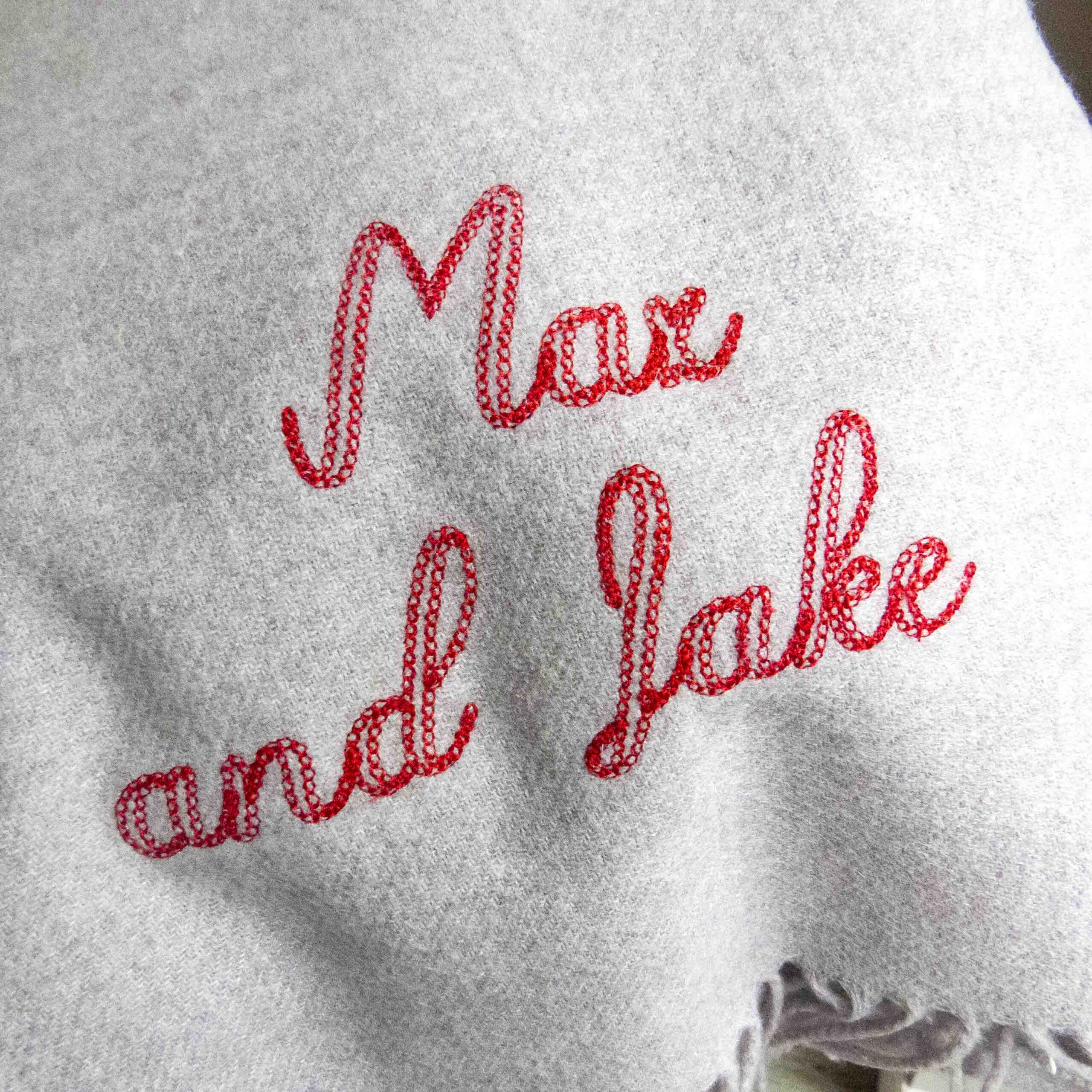 StephieAnn personalised Name blanket scarf StephieAnn personalised Name blanket scarf