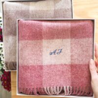 Wool check scarf Personlised StephieAnn