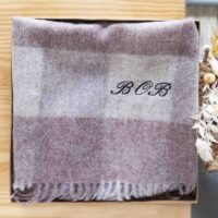 Wool scarf gift box for her