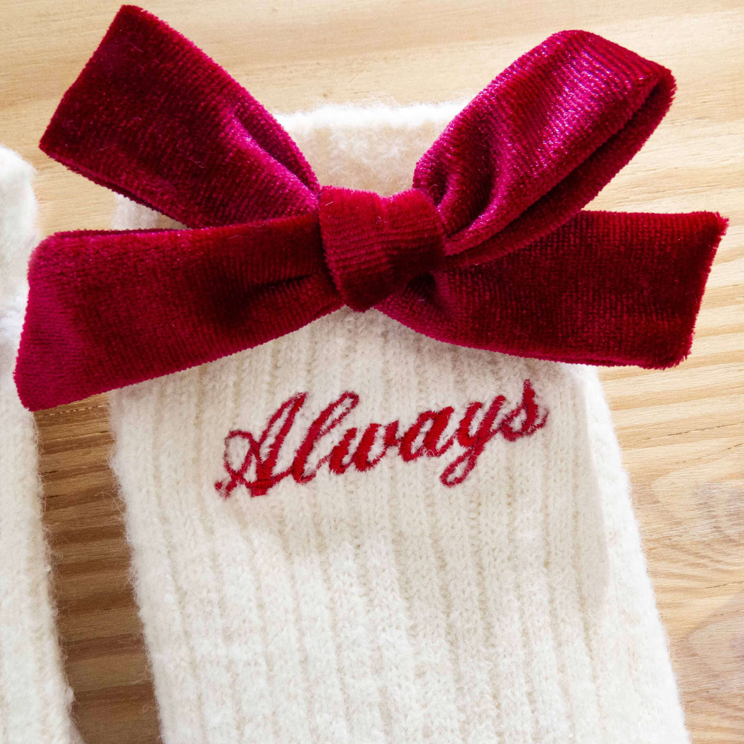 Bow socks - Love Always Valentines day