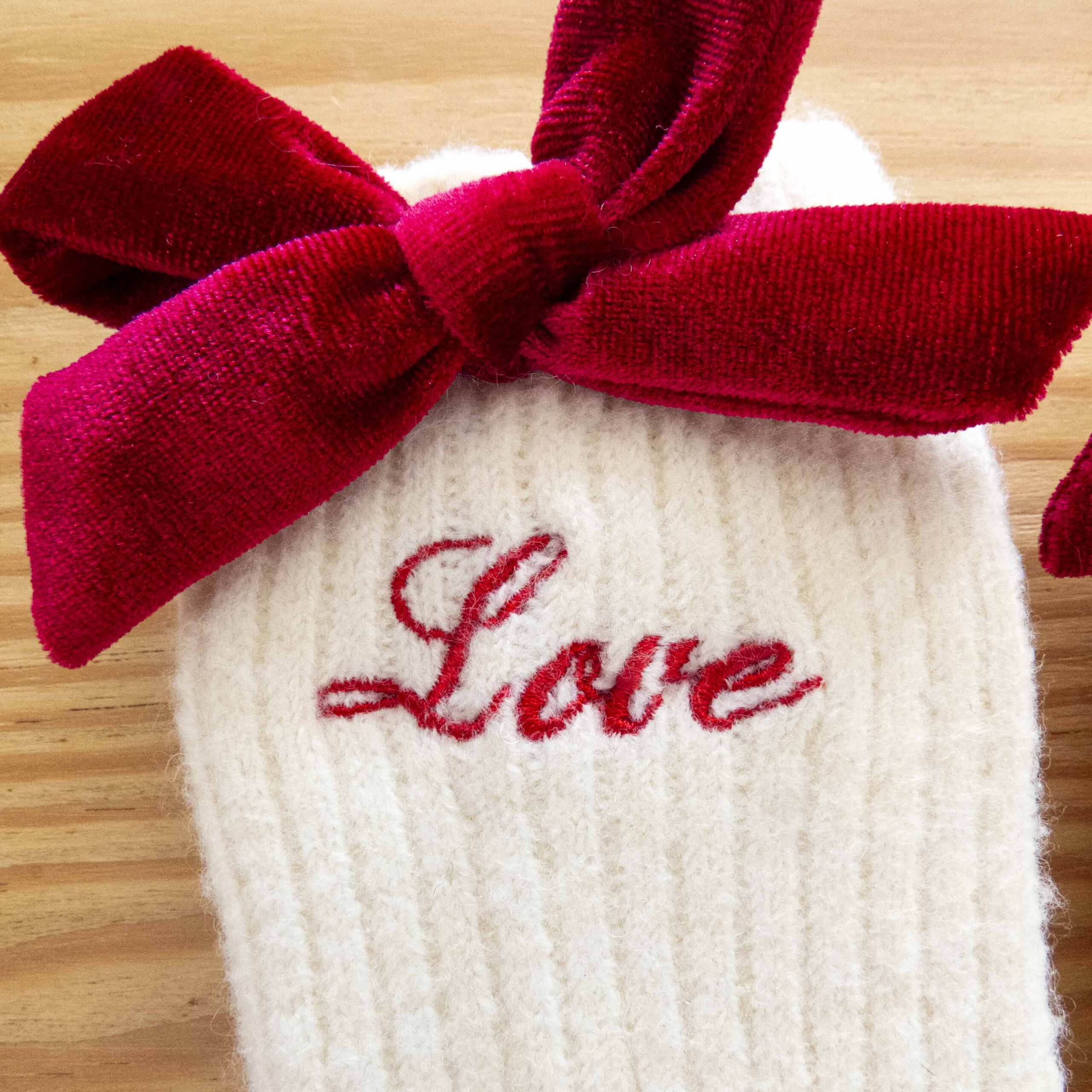 Bow socks - Love Valentines day