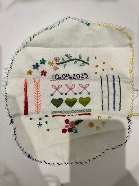 Beginner embroidery stitches from brighton and hove hand embroidery club