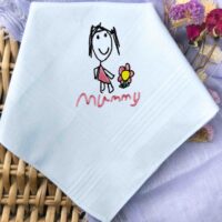 Cotton handkerchief kids drawing
